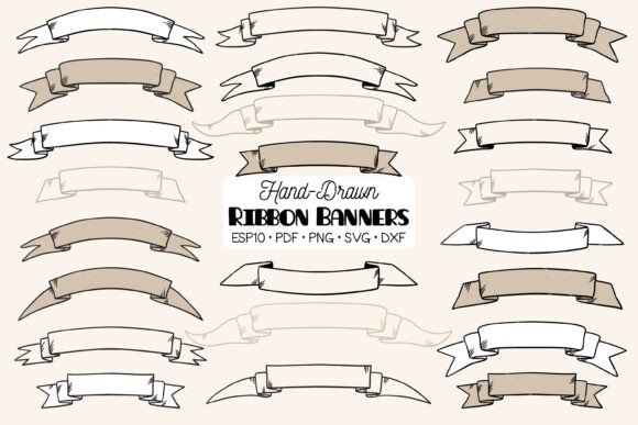 Download Ribbon Banner, Decorative Vintage Scroll - Banner Collection