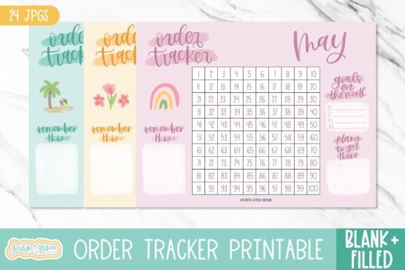 Download Monthly Order Tracker Printable - Order tracker Collection
