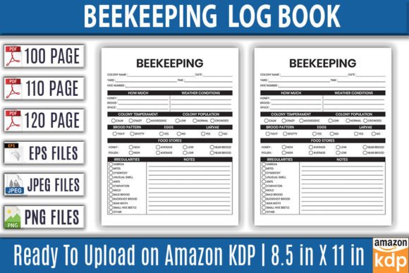 Download Beekeeping Log Book | KDP Interior - Beekeeping log book Collection