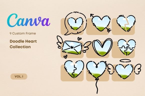 Download Heart Custom Canva Frames - Premium Resources