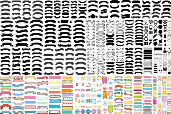 Download 556 SVG Vintage Banner Ribbon Clipart - Banner Collection