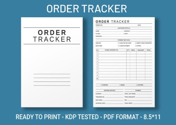 Download Order Tracker KDP Interior - Order tracker Collection