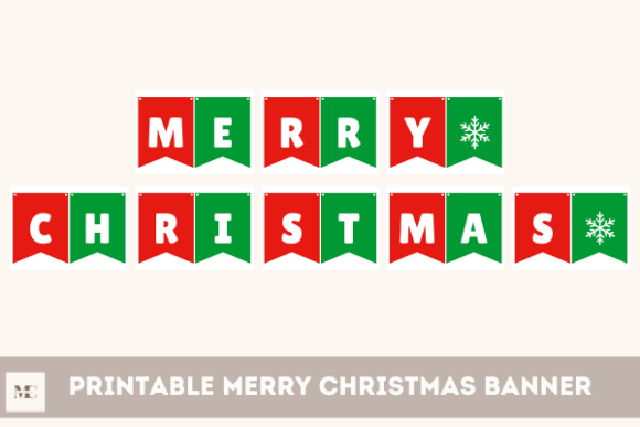 Download Printable Merry Christmas Banner - Banner Collection