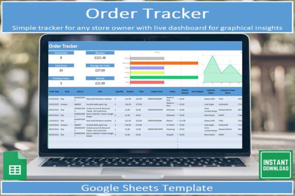 Download Order Tracker Tool I Google Sheets - Order tracker Collection