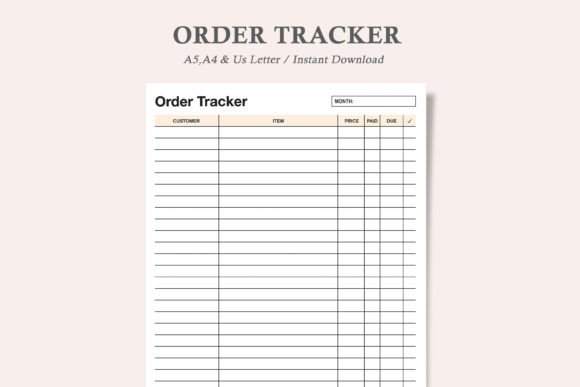 Download Order Tracker 1 - Order tracker Collection