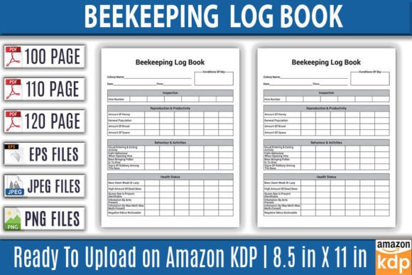 Download Beekeeping Log Book | KDP Interior - Beekeeping log book Collection